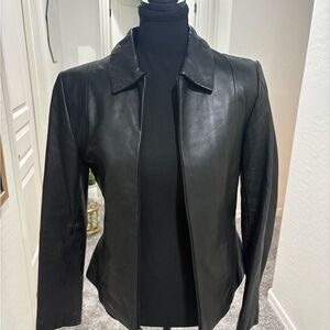 Wilson’s Leather black leather jacket with Thinsulate lining. Size S #leather